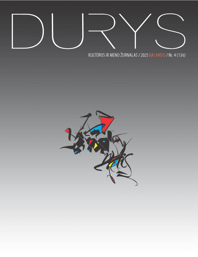 "DURYS" KULTUROS IR MENO ŽURNALAS / 2025 BALANDIS / Nr. 4