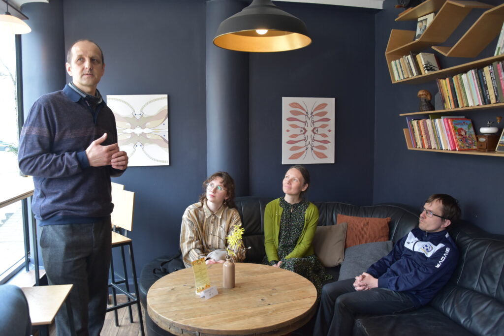 Įkvėpta M. K. Čiurlionio, latvių menininkė Plungėje pristatė parodą