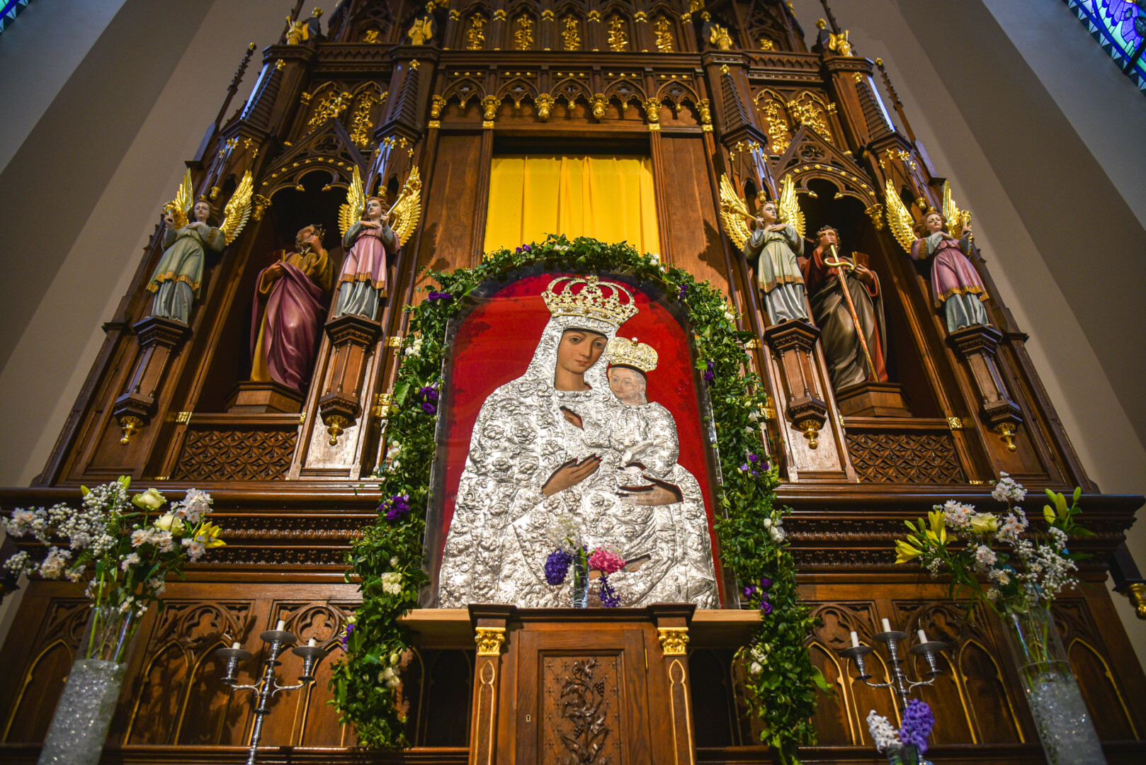 Istorinis įvykis Krekenavoje: Žolinės atlaiduose karūnuojamas stebuklingasis paveikslas