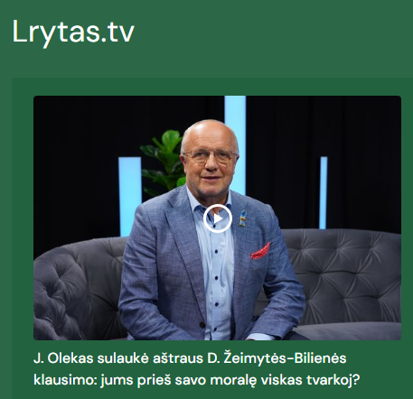 J. Olekas sulaukė aštraus D. Žeimytės-Bilienės klausimo: jums prieš savo moralę viskas tvarkoj?